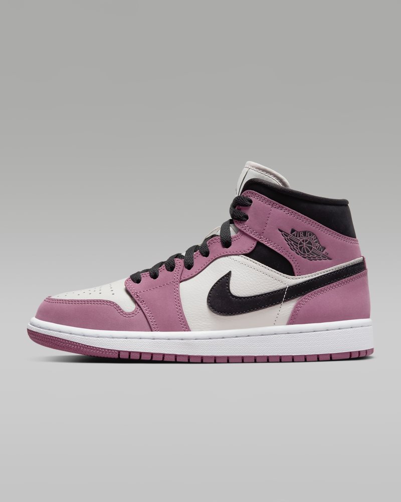 Air Jordan 1 Mid SE Light Mulberry/Light Bone/White/Black